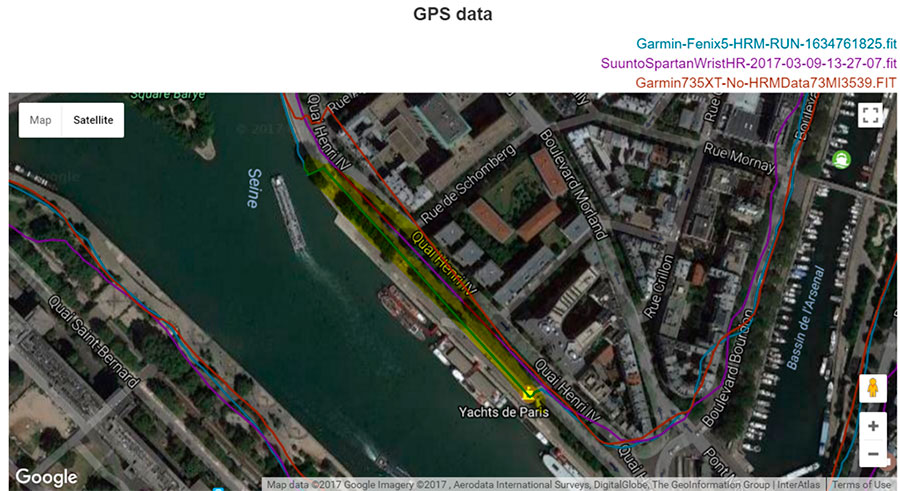 Обзор мультиспортивных часов Garmin fenix 5. Точность GPS